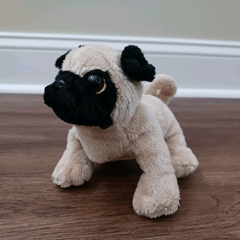 7" Ganz Lil'Kinz Pug Dog Plush Stuffed Animal NO CODE